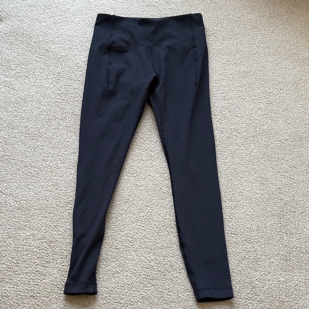 Spyder Black Ribbed Leggings